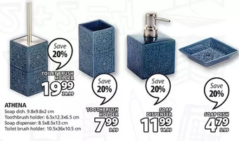 JYSK Athena bathroom accessories offer