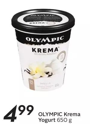 Sobeys Olympic krema yogurt offer