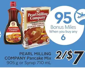 Sobeys Pearl milling company pancake mix or syrup offer
