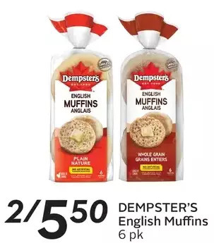 Sobeys Dempster's english muffins offer