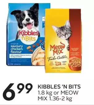 Sobeys Kibbles 'n bits or meow mix offer