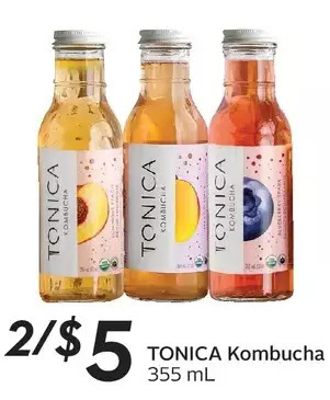 Sobeys Tonica kombucha offer