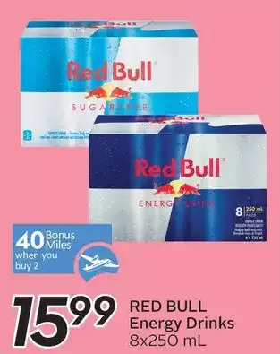 Sobeys Red bull energy drinks offer
