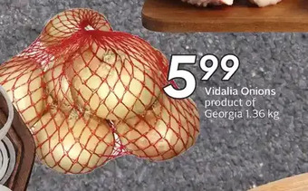 Sobeys Vidalia onions offer