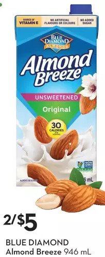 Sobeys Blue diamond almond breeze offer