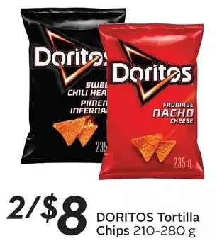 Sobeys Doritos tortilla chips offer