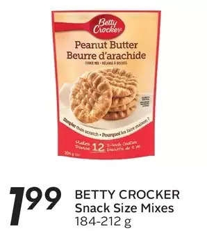 Sobeys Betty crocker snack size mixes offer