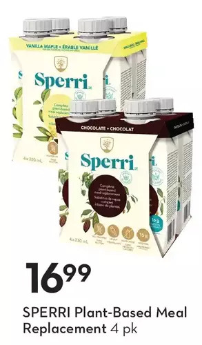 Sobeys Sperri plant-based meal replacement offer