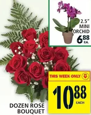 Food Basics Dozen rose bouquet offer