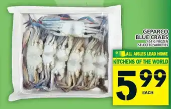 Food Basics Geparco blue crabs offer