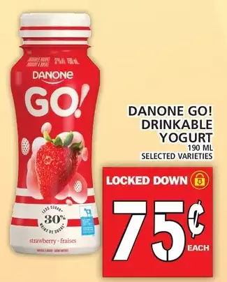 Food Basics Danone go! drinkable yogurt offer