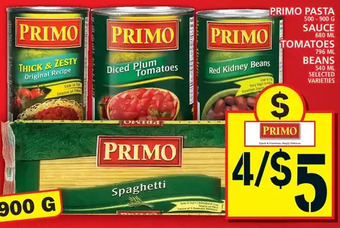 Food Basics Primo pasta | sauce | tomatoes | beans offer