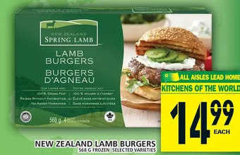 Food Basics New zealand lamb burgers offer