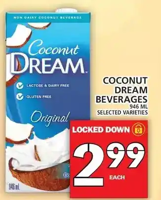 Food Basics Coconut dream beverages offer