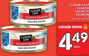 Food Basics Clover leaf flaked sockeye salmon offer