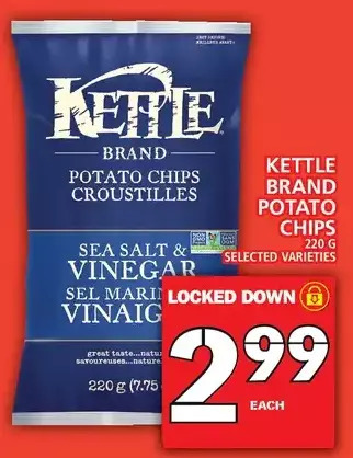 Food Basics Kettle brand potato chips offer
