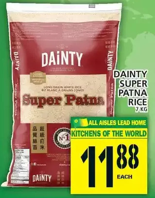 Food Basics Dainty super patna rice offer