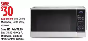 Canadian Tire Microwave, matte white | 0.9 cu-ft microwave offer