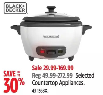 Canadian Tire Black + decker countertop appliances offer