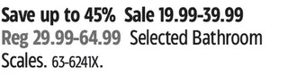 Canadian Tire Bathroom scales offer