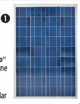 Canadian Tire 100w crystalline solar panel offer