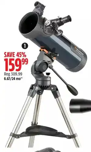 Canadian Tire Astromaster 114az telescope. includes the sky level 1 software offer