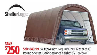 Canadian Tire Shelter logic 12 x 24 x 10' round shelter offer
