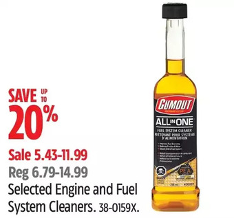 Canadian Tire Engine and fuel system cleaners offer