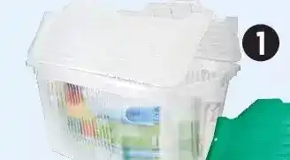 Canadian Tire 45l clear filp-tote offer