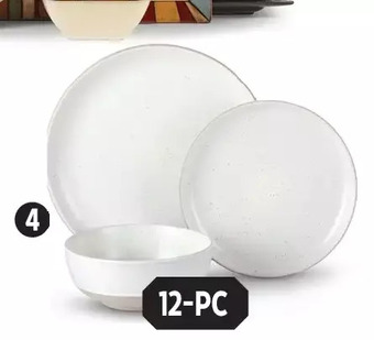 Canadian Tire Canvas maywood speckled two-toned dinnerware set offer