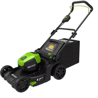Canadian Tire Greenworks 60v 4ah brushless mower offer