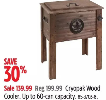 Canadian Tire Cryopak wood cooler offer