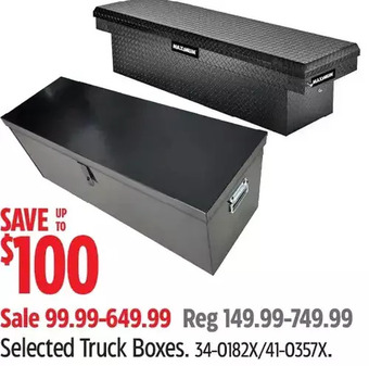 Canadian Tire Truck boxes offer