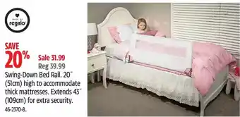 Canadian Tire Swing-down bed rail offer