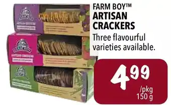 Farm Boy Artisan crackers offer