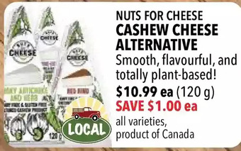 Farm Boy Cashew cheese alternative offer
