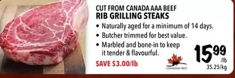 Farm Boy Rib grilling steaks offer