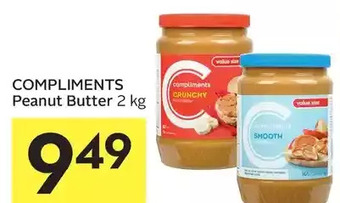 Foodland Compliments peanut butter offer