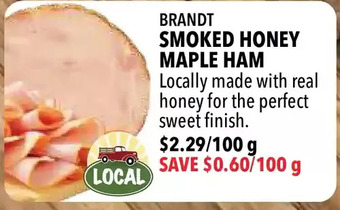 Farm Boy Brandt smoked honey maple ham offer
