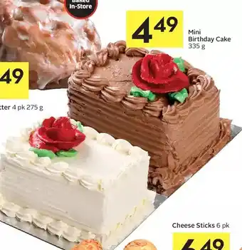 Foodland Mini birthday cake offer