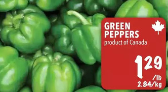 Farm Boy Green peppers offer