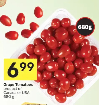 Foodland Grape tomatoes offer