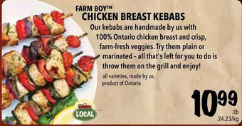 Farm Boy Farm boy chicken breast kebabs offer
