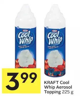 Foodland Kraft cool whip aerosol topping offer