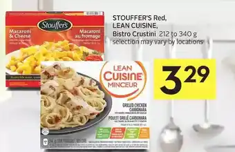 Foodland Stouffer's red, lean cuisine, bistro crustini offer