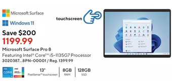 Staples Microsoft surface pro 8 offer