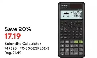 Staples Casio scientific calculator offer