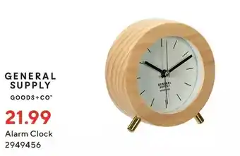 Staples General supply alarm clock offer