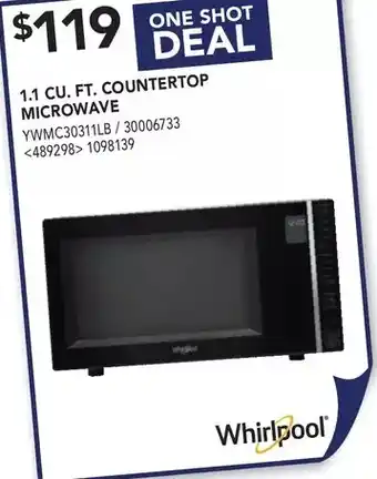Lowe's 1.1 cu. ft. countertop microwave offer