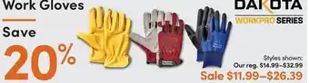 Mark's Dakota work gloves offer